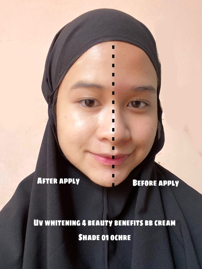 Pixy UV Whitening 4 Beauty Benefits BB Cream Shade 01 Ochre - Apliied