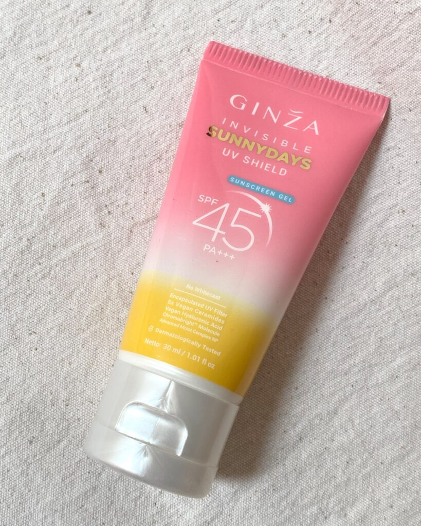 Ginza Invisible SunnyDays UV Shield Sunscreen Gel SPF 45 PA+++